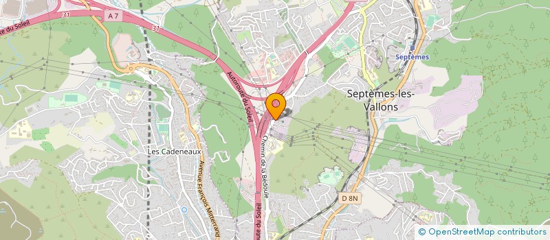 localisation de l'entreprise HAUF TERRASSEMENT à SEPTEMES-LES-VALLONS