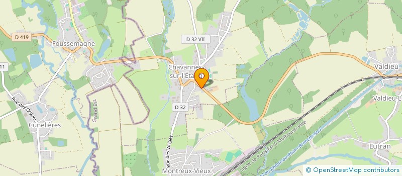 localisation de l'entreprise HAUGI  CHAVANNES-SUR-L'ETANG