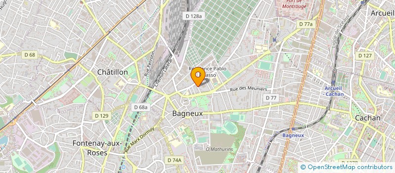 localisation de l'entreprise HAUGUEL INDUSTRIE à BAGNEUX