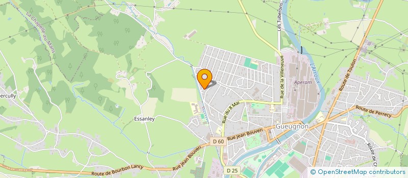 localisation de l'entreprise HAUME  GUEUGNON