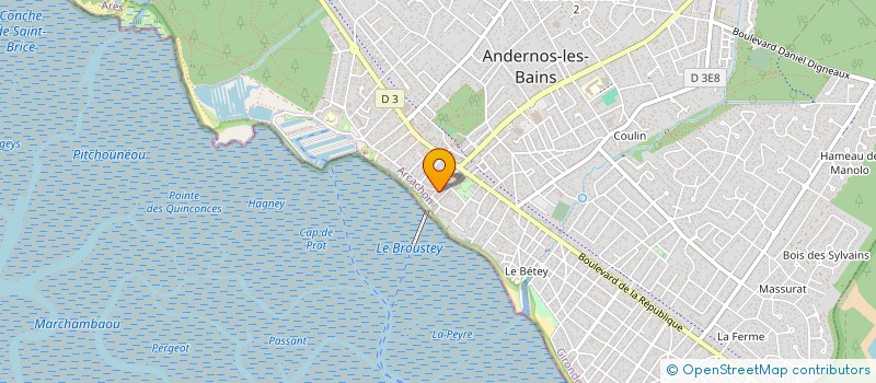 localisation de l'entreprise HAUMEA 3  ANDERNOS-LES-BAINS