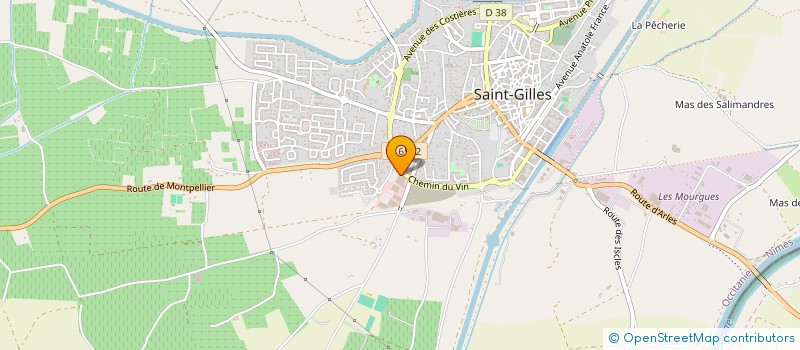 localisation de l'entreprise HAUPEMAG à SAINT-GILLES