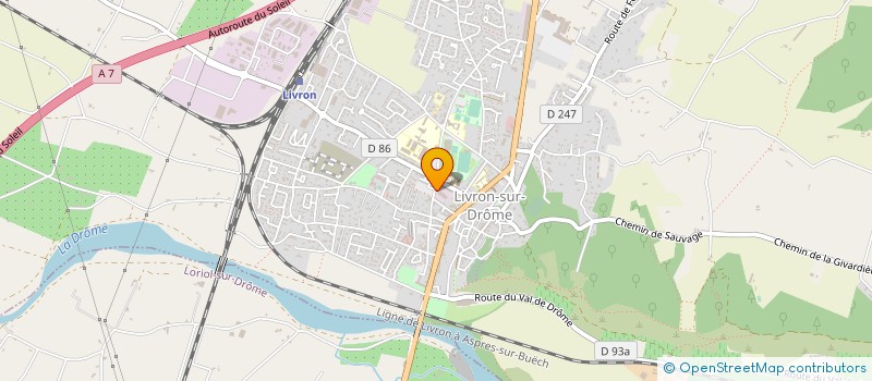 localisation de l'entreprise HAUPT PHARMA LIVRON à LIVRON-SUR-DROME