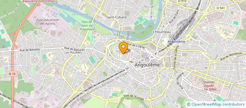 localisation de l'entreprise HAURENZAT à ANGOULEME