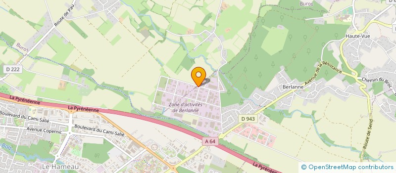 localisation de l'entreprise HAURET à BUROS