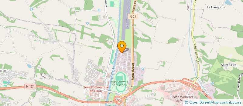 localisation de l'entreprise HAURIA  AUCH