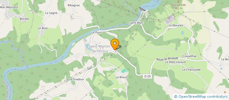 localisation de l'entreprise HAURISA à SAINT-MARTIN-TERRESSUS