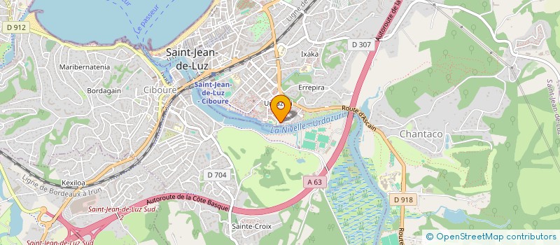 localisation de l'entreprise HAURRIDEAK  SAINT-JEAN-DE-LUZ