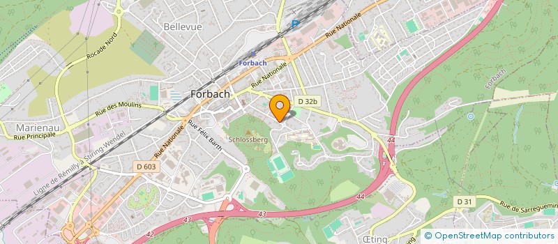 localisation de l'entreprise HAUSS FLOOR  FORBACH