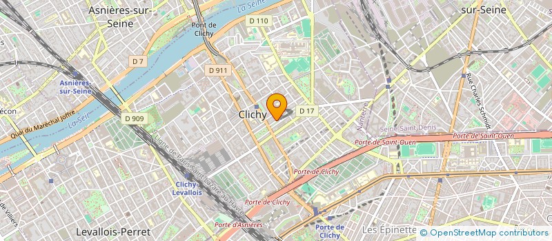 localisation de l'entreprise HAUSSADIS M T LEGOUT LA GRANDE MAISON à CLICHY