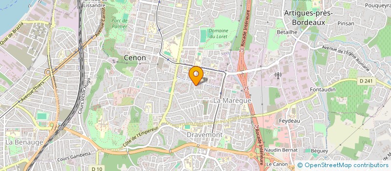 localisation de l'entreprise HAUSSMANN  CENON