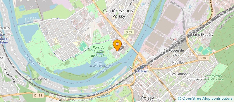 localisation de l'entreprise HAUSSMANN ALTITUDE  CARRIERES-SOUS-POISSY