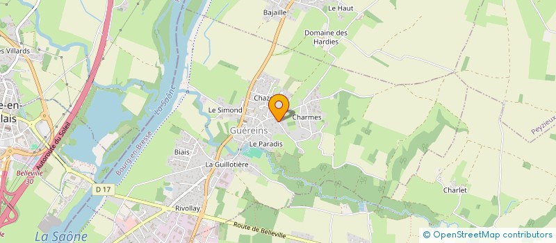 localisation de l'entreprise HAUSSMANN CONSEIL ET INVESTISSEMENT  GUEREINS