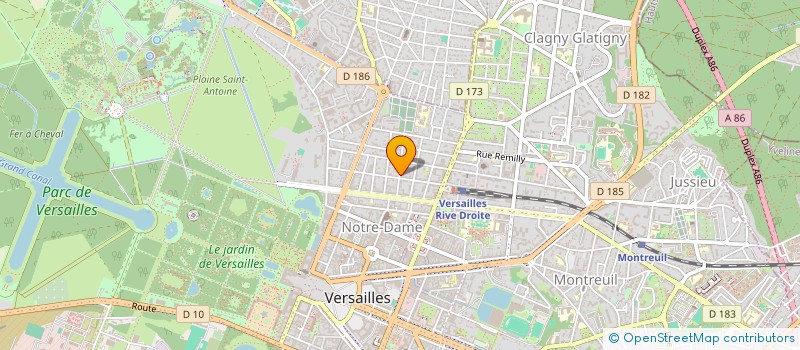 localisation de l'entreprise HAUSSMANN INVESTISSEMENTS PARTICIPATIONS à VERSAILLES