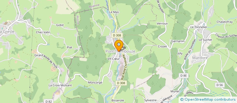 localisation de l'entreprise HAUT BEAUJOLAIS BASKET  COURS