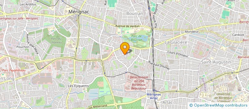 localisation de l'entreprise HAUT BRIET à MERIGNAC