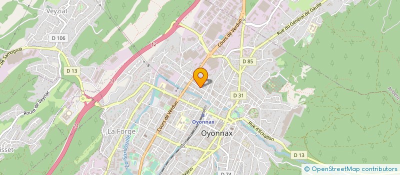 localisation de l'entreprise HAUT-BUGEY SEJOURS STAGES SPORT SANTE à OYONNAX