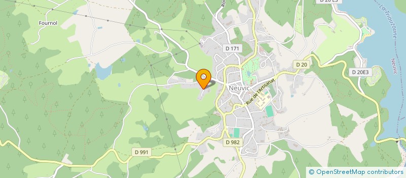 localisation de l'entreprise HAUT CANTAL BONTEMPS CHARPENTE  NEUVIC