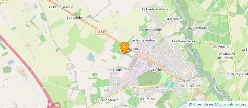 localisation de l'entreprise HAUT COIN DES ARTS à AIGREFEUILLE-SUR-MAINE