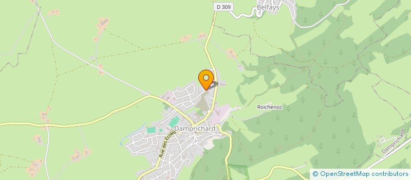 localisation de l'entreprise HAUT DOUBS AUTOMATISMES  DAMPRICHARD