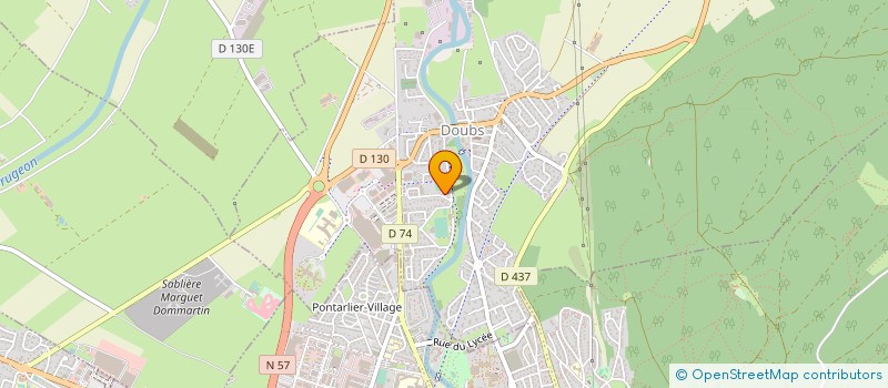 localisation de l'entreprise HAUT DOUBS BATIMENTS ET TRAVAUX  DOUBS