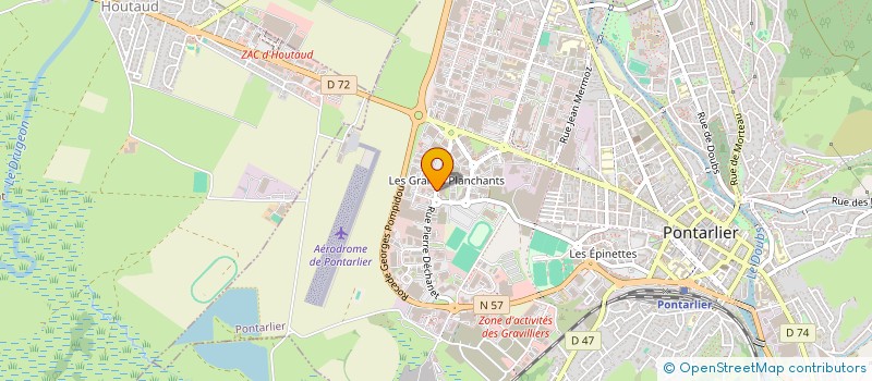 localisation de l'entreprise HAUT-DOUBS CUISINES à PONTARLIER