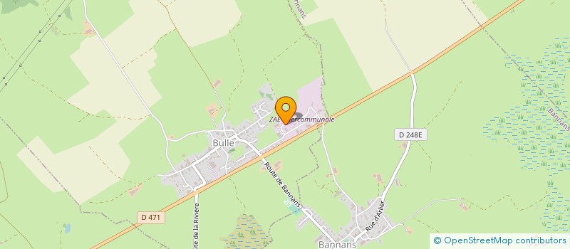 localisation de l'entreprise HAUT-DOUBS EMBALLAGES BOIS EN ABREGE HDEB à BULLE