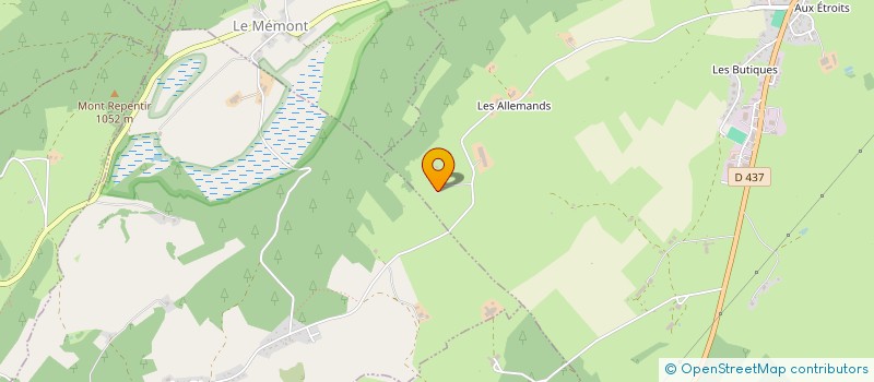 localisation de l'entreprise HAUT DOUBS FOURRAGES  LE RUSSEY