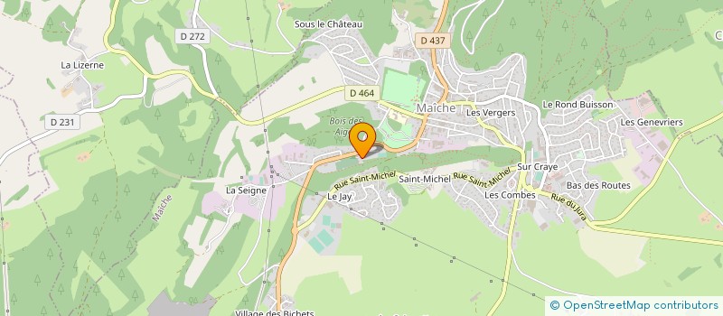 localisation de l'entreprise HAUT DOUBS FUNERAIRE à MAICHE