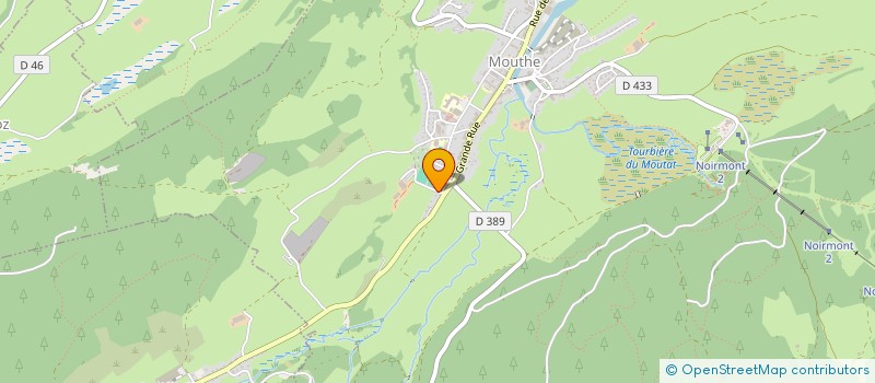 localisation de l'entreprise HAUT-DOUBS KARATE SHOTOKAN (HDKS)  MOUTHE