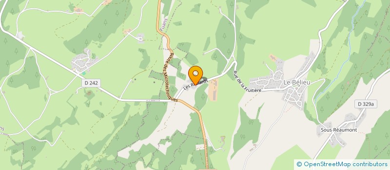 localisation de l'entreprise HAUT-DOUBS METAL  LE BELIEU