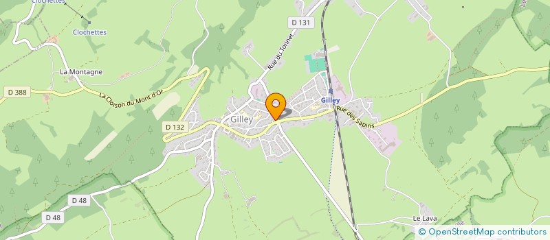 localisation de l'entreprise HAUT DOUBS MOTOCULTURE à GILLEY
