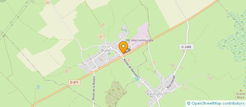 localisation de l'entreprise HAUT-DOUBS SECURITE INCENDIE & GARDIENNAGE à BULLE