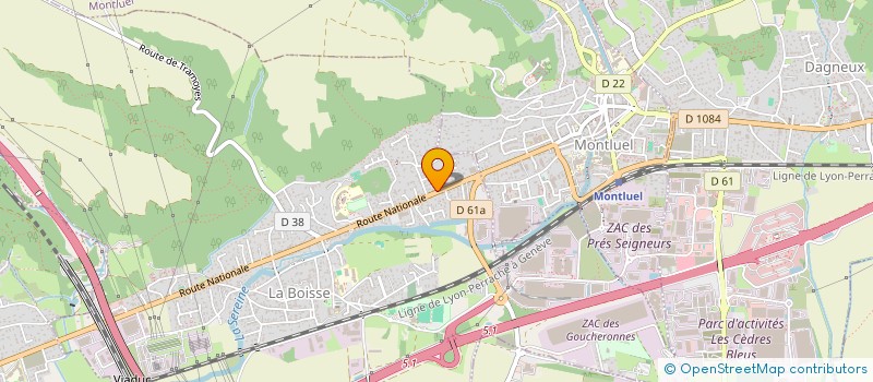 localisation de l'entreprise HAUT FIL DES BRANCHES à LA BOISSE