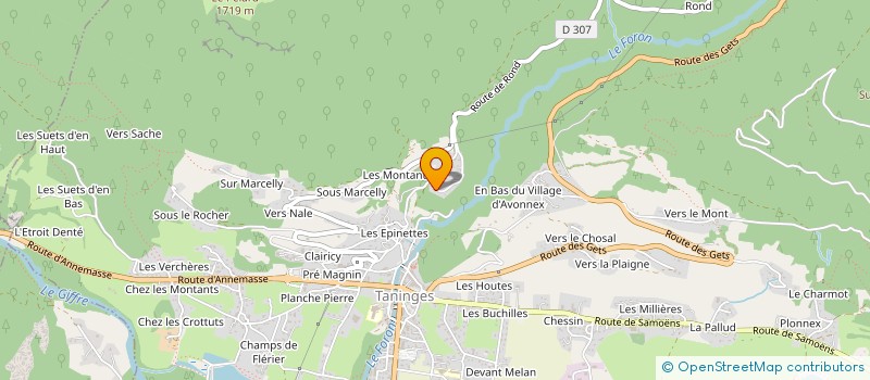 localisation de l'entreprise HAUT GIFFRE LOISIRS  VERCHAIX