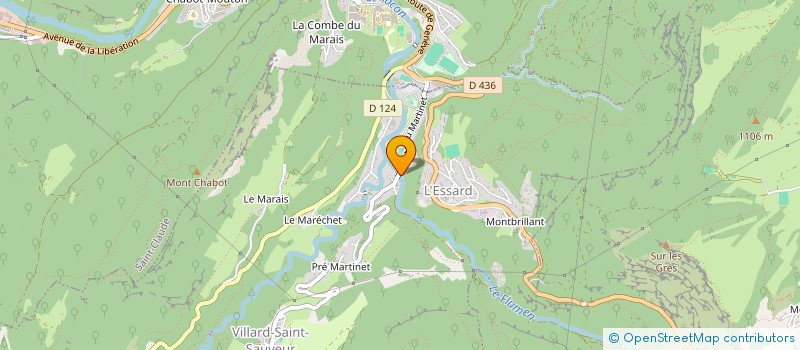 localisation de l'entreprise HAUT JURA ENERGIE  VILLARD-SAINT-SAUVEUR