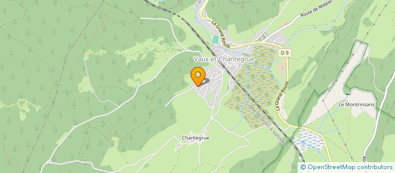 localisation de l'entreprise HAUT JURA NEGOCE à VAUX-ET-CHANTEGRUE