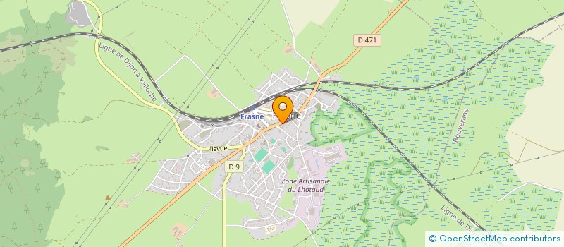 localisation de l'entreprise HAUT JURA RESINEUX  DOMPIERRE-LES-TILLEULS