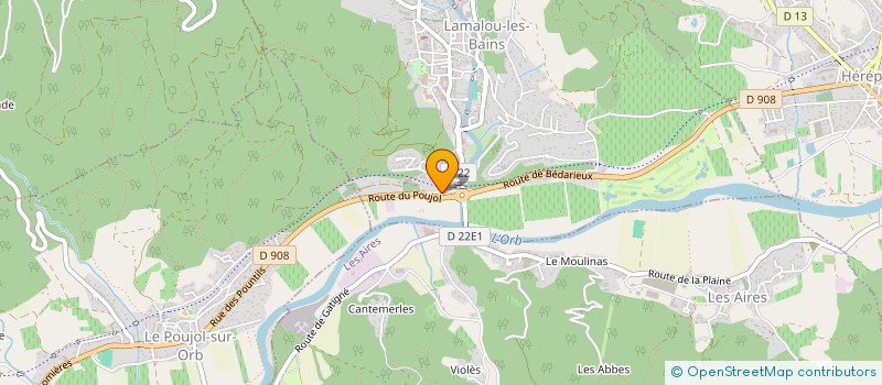 localisation de l'entreprise HAUT LANGUEDOC PRECISION à LAMALOU-LES-BAINS