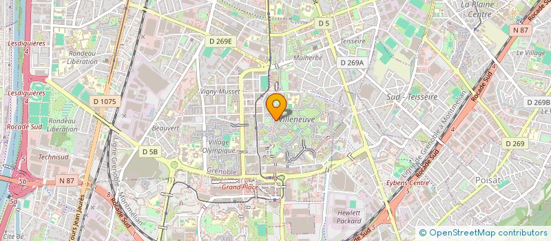 localisation de l'entreprise HAUT LES CHOEURS à GRENOBLE