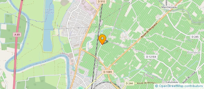 localisation de l'entreprise HAUT MAZEYRES SOUILLE DE PEDRO à LIBOURNE