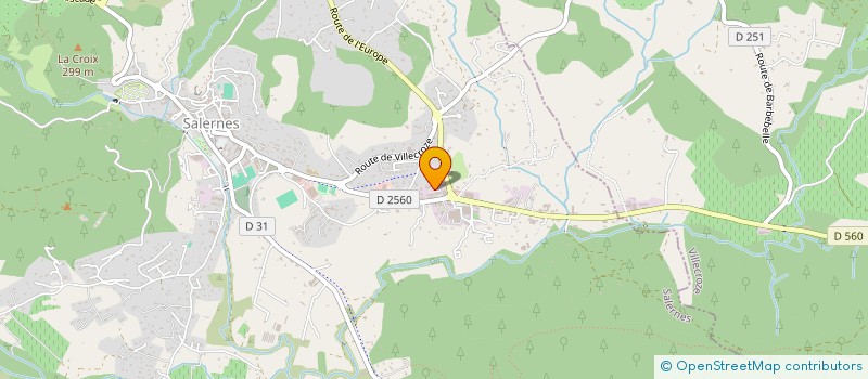 localisation de l'entreprise HAUT VAR GRAPHIC  SALERNES