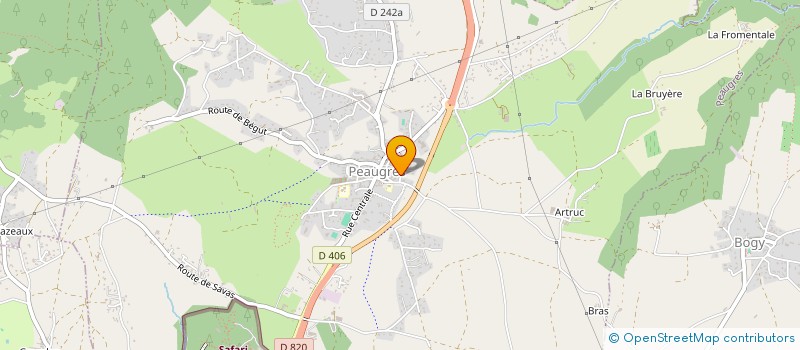 localisation de l'entreprise HAUT VIVARAIS EQUESTRE  PEAUGRES