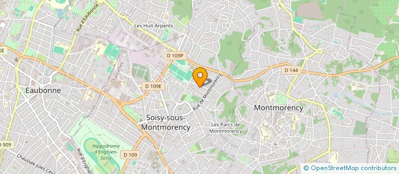 localisation de l'entreprise HAUTDIENCE COMMUNICATION  SOISY-SOUS-MONTMORENCY