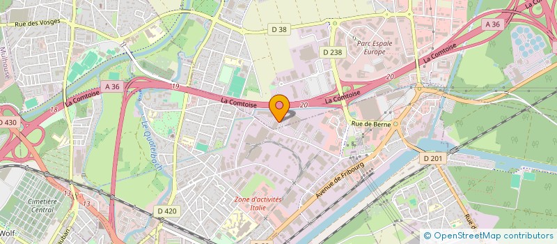 localisation de l'entreprise HAUTE ALSACE RECYCLAGE  SAUSHEIM