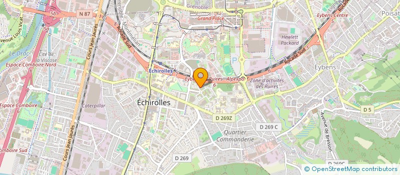 localisation de l'entreprise HAUTE-BORNE 59-22 à ECHIROLLES