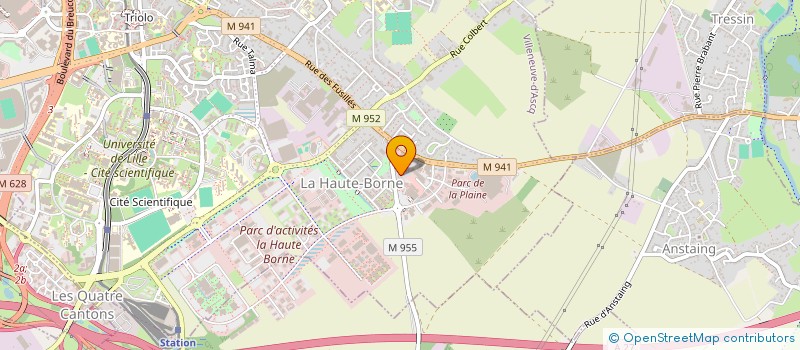 localisation de l'entreprise HAUTE BORNE OPTIC à VILLENEUVE-D'ASCQ