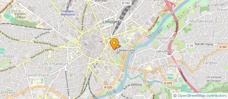 localisation de l'entreprise HAUTE CITE à LIMOGES