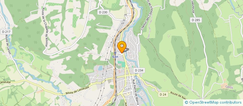 localisation de l'entreprise HAUTE COIFFURE CHRISTINE DESCHAMPS à GAN