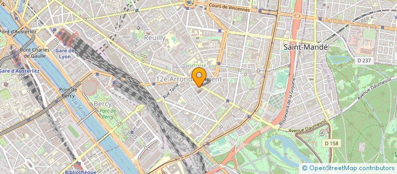 localisation de l'entreprise HAUTE COIFFURE DAUMESNIL  PARIS